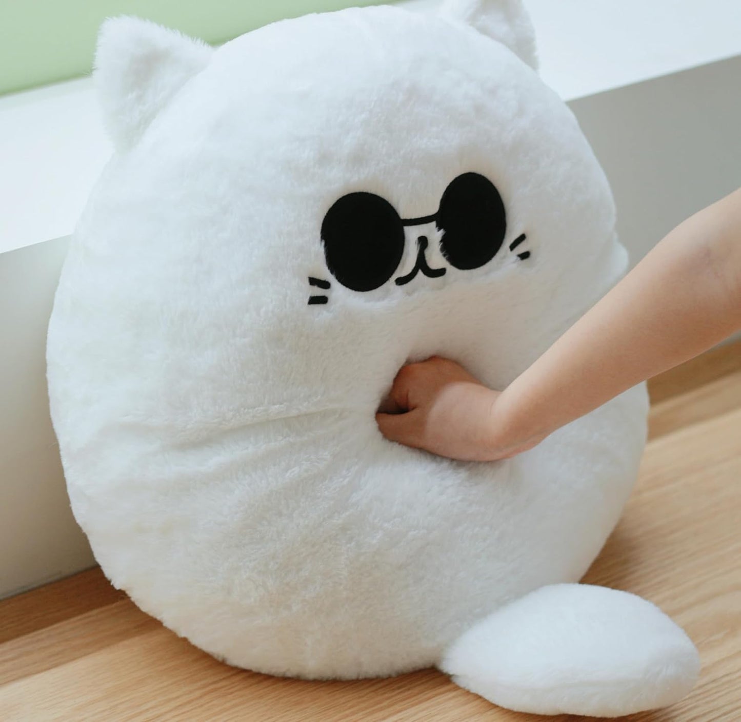 16inch/40cm JJK Cute Cat Plush Pillow - Gojocat Plush Stuffed Pillow Anime Plushie Gift