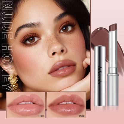 Honey Lipstick Tinted Lip Balm - Sheer Hydrating Lipstick for All Skin Tones - Moisturizing Lip Color, Nourishing Lip Balm with a Hint of Natural Black Cherry Tint