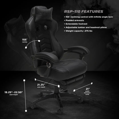 RESPAWN FLEXX Ergonomic Office and Gaming Chair with Lumbar Support - Breathable Mesh Recliner with Headrest & Adjustable Arms, Comfy Home Office Desk Chairs, Reclining Gaming Seat for Adults - Brown