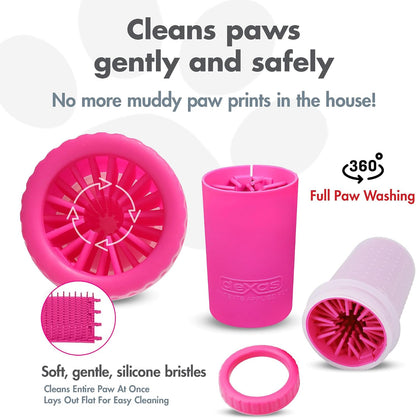 Dexas MudBuster Portable Dog Paw Cleaner - Premium Quality, Blue, Small Size for Pet Supplies and Accessories