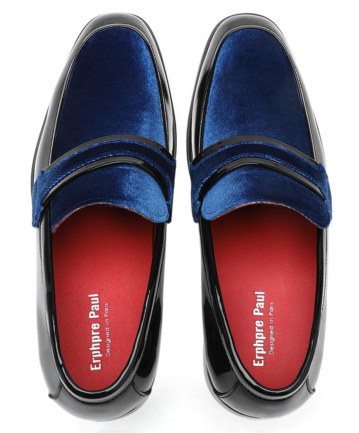 Men's Tuxedo Patent Leather Loafers Dress Wedding Shoes