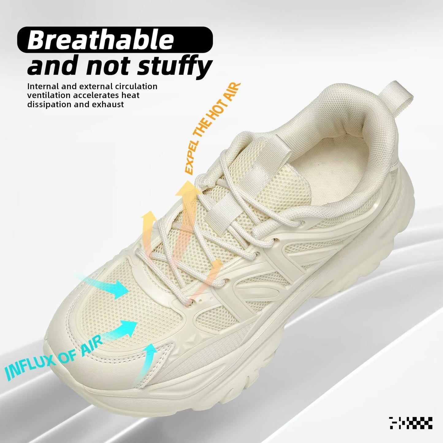 Women's Road Running Shoes Non Slip Ladies Walking Fashion Athletic Chunky Sneakers Work Gym Comfort Lightweight Mesh Soft Sole