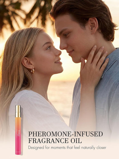 Pheromone Perfume for Women - Long Lasting Saffron Amber & Cedarwood Sophisticated Scent, Luxury Concentrated Extrait de Parfum Spray Oil, Portable Size Signature Scent, 1 fl oz (30ML