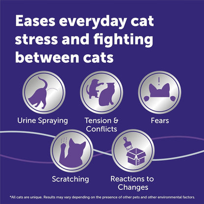FELIWAY Optimum Cat Calming Pheromone Diffuser Kit | Advanced Support to Help Reduce Urine Spraying, Scratching, Fighting & Hiding Due to Stress. 30-Day Diffuser Supply