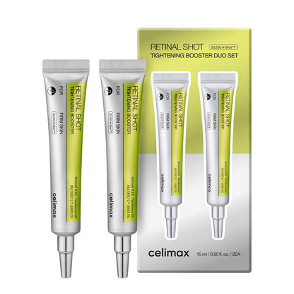 celimax The Vita A Retinal Shot Tightening Booster | 0.1% Retinal, 3% Matryxyl, High-Strength Retinoid for Anti-Aging, Pore Minimizer, Wrinkles & Fine Lines, Firmer Skin, 15ml, Korean Skin Care Gift