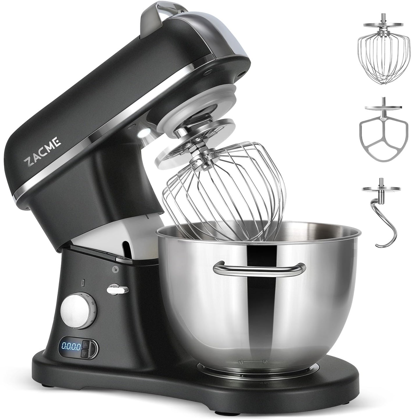 8.4QT Commercial Stand Mixer 800W with Aluminum Die Casting Meets the Standard of NSF/ANSI 8-2023, Mixers Kitchen Electric Stand Mixer with Stainless Steel 8L Bowl, Dough Hook, Whisk and Beater
