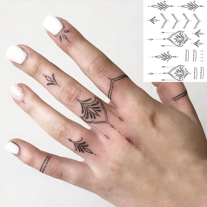 12 Sheets Beautiful Butterfly Flowers Temporary Tattoos For Women Feet Hands Body Art, Realistic Rose Peony Floral Fake Tattoo Sticker For Legs Ankle, Waterproof Lily Dreamcatcher Temp Tatoos Decals