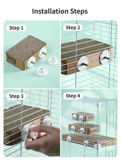 7.3 Inch Paper Bird Toys, Bird Platform, Parrot Toy, Help Birds Clean Beak, Release Stress, Reduce Boredom - Suitable for Budgie, Cockatiel, Lovebird, and Other Small to Medium-Sized Pet Birds