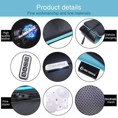 Mo Cuishle Women Men Gifts, Shiatsu Back Shoulder and Neck Massager with Heat, Electric Deep Tissue 4D Kneading Massage, Best Gifts for Mom Dad Wife Husband her Him, Christmas, Birthday (NOT Cordless)