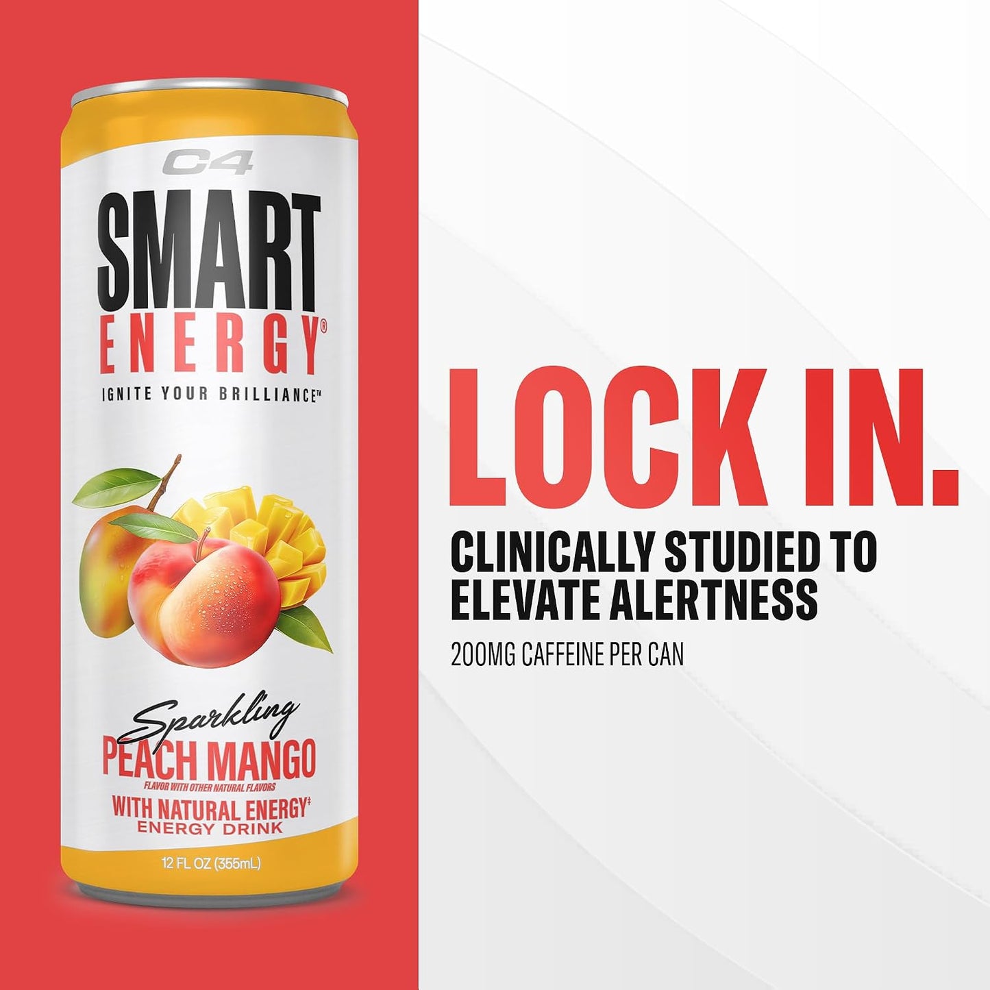 C4 Smart Energy Drinks Variety Pack, Sugar Free Performance Fuel & Nootropic Brain Booster, Coffee Substitute or Alternative, 4 Flavor Berry Breeze Variety (Pack of 24)