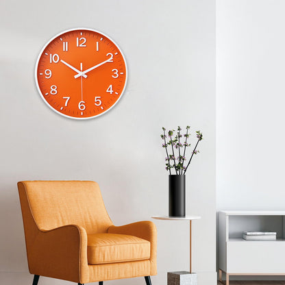 HZDHCLH Wall Clocks Battery Operated,Wall Clock Green,8 inch Wall Clock Silent Non Ticking Modern 3D Numbers for Kitchen Bedroom Living Room Office Classroom Decor
