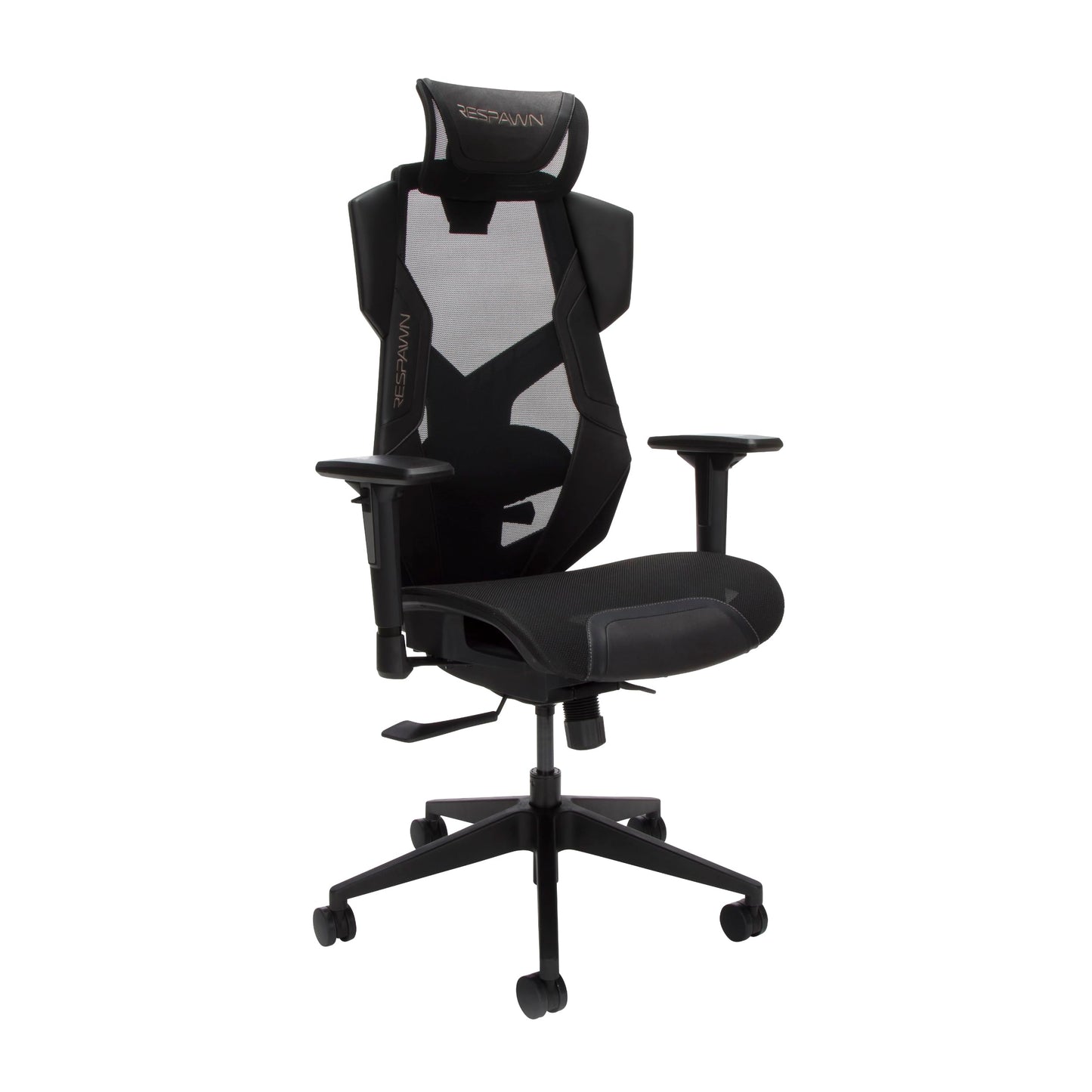 RESPAWN FLEXX Ergonomic Office and Gaming Chair with Lumbar Support - Breathable Mesh Recliner with Headrest & Adjustable Arms, Comfy Home Office Desk Chairs, Reclining Gaming Seat for Adults - Brown