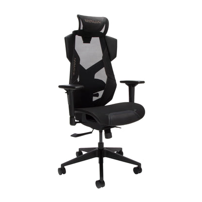 RESPAWN FLEXX Ergonomic Office and Gaming Chair with Lumbar Support - Breathable Mesh Recliner with Headrest & Adjustable Arms, Comfy Home Office Desk Chairs, Reclining Gaming Seat for Adults - Brown