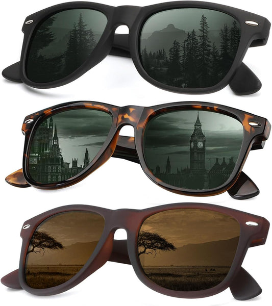 KALIYADI Sunglasses Men Polarized for Mens and Womens Unisex Sun Glasses for Driving UV Protection