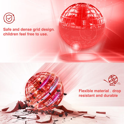 Ciniffo 2026 Upgraded Flying Orb Ball Toy with Dazzling Lights, Magic Hover Spinner, Cool Boomerang Hand Drone, Galaxy Ball Cosmic Globe, Indoor Outdoor Toys Gift for Kids 6 7 8 9 10+ Boys Girls