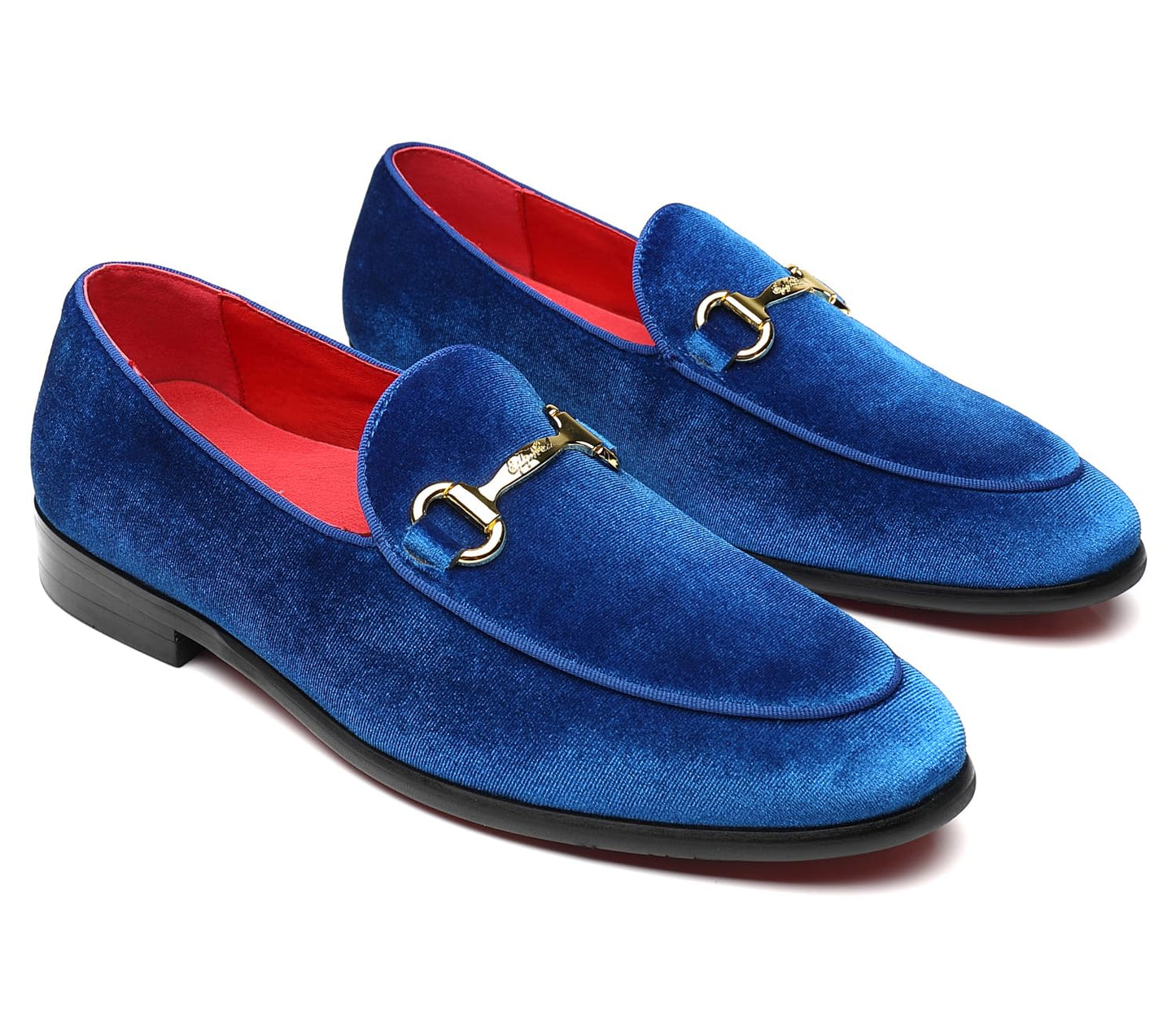 Men's Velvet Loafers Wedding Party Prom Homecoming Shoes