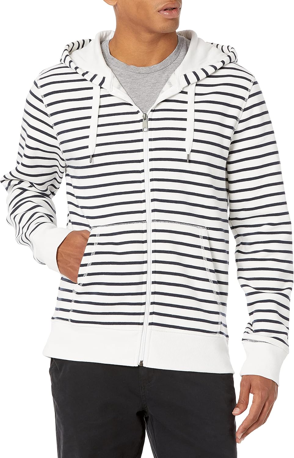 Amazon Essentials Men's Full-Zip Fleece Hoodie Sweatshirt (Available in Big & Tall)