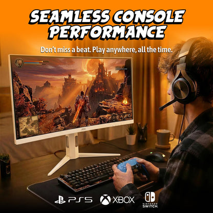 AOC 27 Inch QHD Gaming Monitor 240Hz 0.3ms, Overclock 260Hz, IPS, 2560x1440, G-Sync Compatible, HDR Ready, DisplayPort 1.4 HDMI 2.0, VESA Mount, 3-Year Zero-Bright-Dot, Q27G41ZE