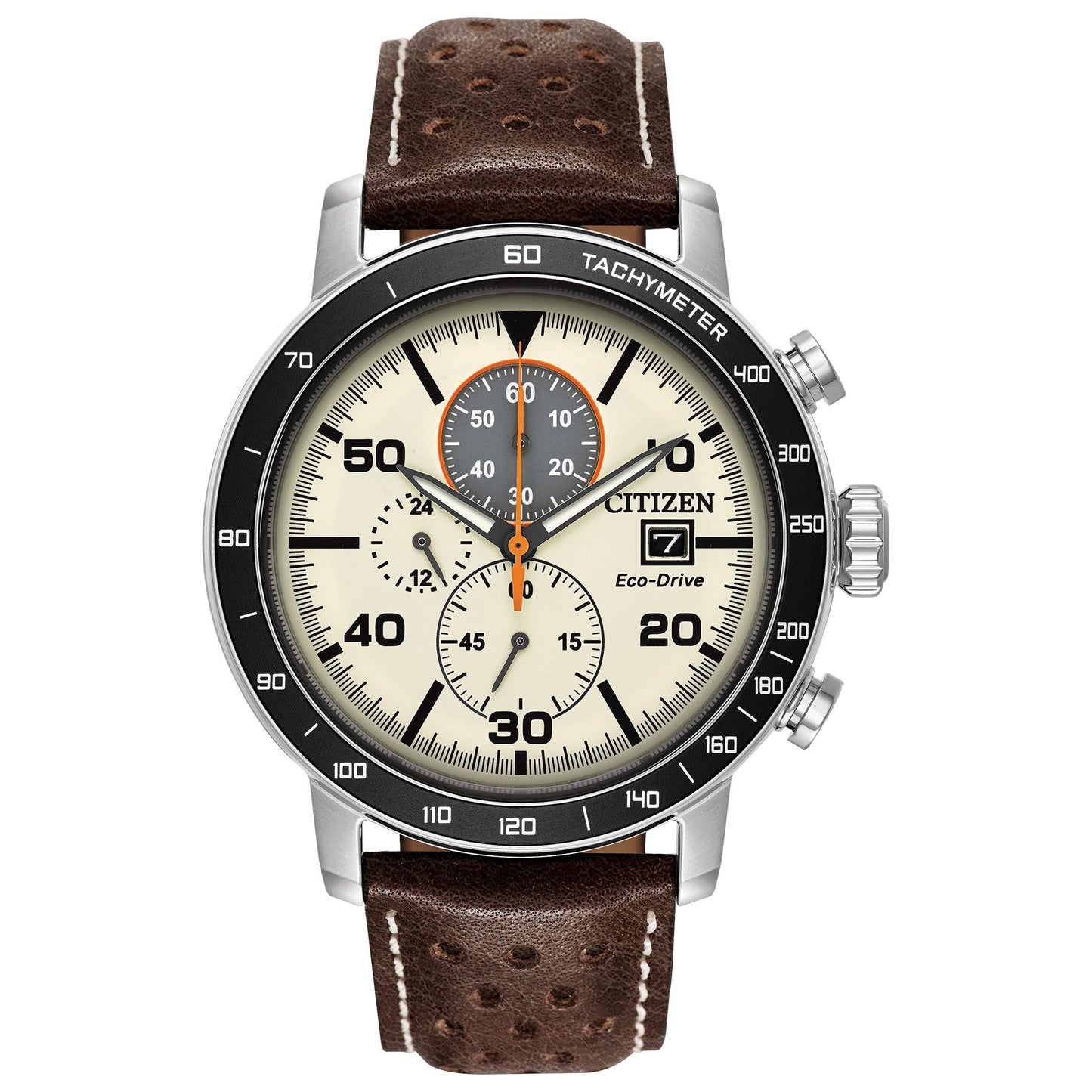 Citizen Men's Eco-Drive Weekender Brycen Chronograph Watch in Stainless Steel