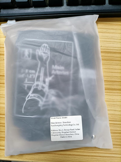 Medium Easy Wrap Blood Pressure Cuff for Thin and Small Arm,Compatible with Omron 8.7~12.6 Inches (22~32) CM Adult BP Replacement Cuff, Adult Cuff Only -5 Connectors (Medium+ 5 Connectors)