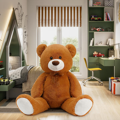 Toys Studio 47 Inch Big Teddy Bear Giant Stuffed Animal for Girls, 4 Feet Large Teddy Bear Baby Shower Party Decorations Kids Women Girlfriend Christmas Valentines Gifts, Light Brown