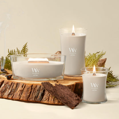 WoodWick Large Hourglass Fireside Candle, Premium Soy Blend Wax, Crackles as it burns, Perfect for Gifting, 21oz