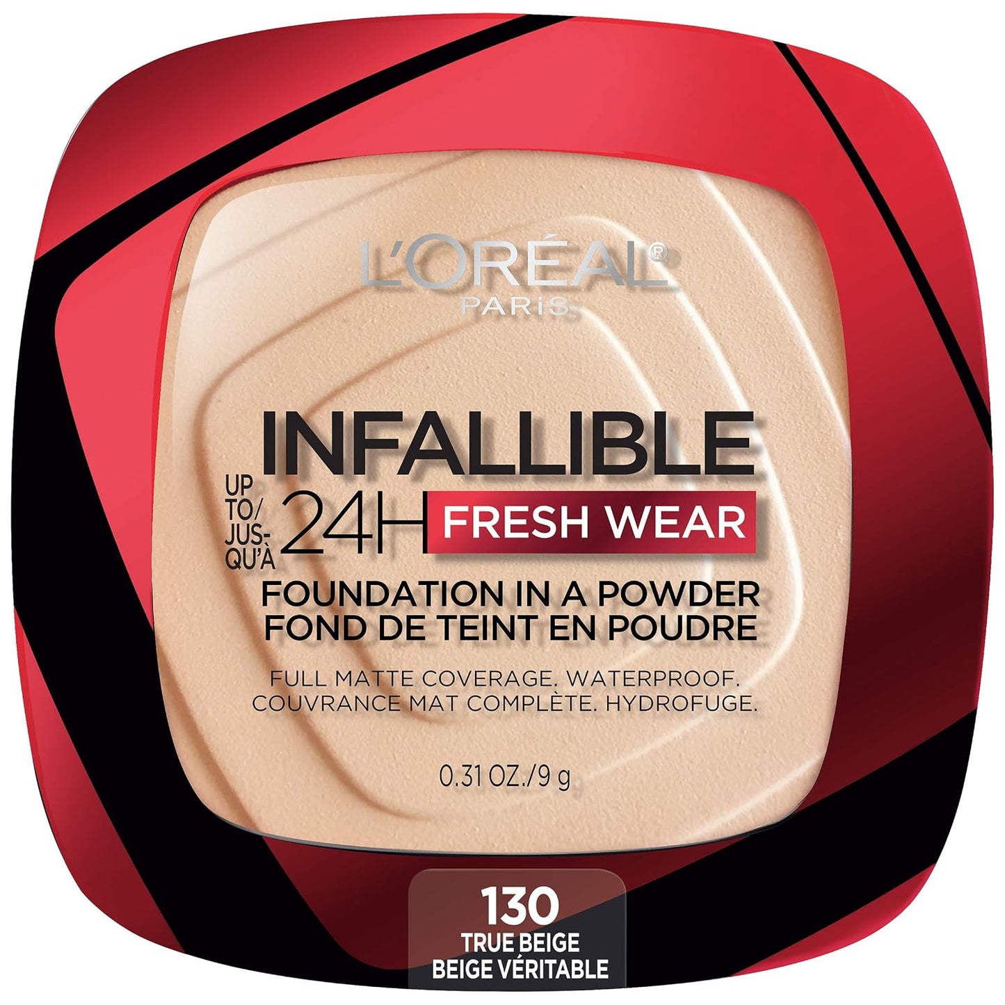 L'Oreal Paris Makeup Infallible Fresh Wear Foundation in a Powder, Up to 24H Wear, Waterproof, Vanilla, 0.31 oz. (Packaging May Vary)