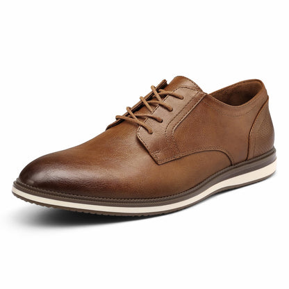 Men's Casual Oxfords Dress Shoes Business Formal Sneakers | oxford style for business, casual &formal events,lightweight non-slip TPR sole,all-day cushioned comfort for long standing