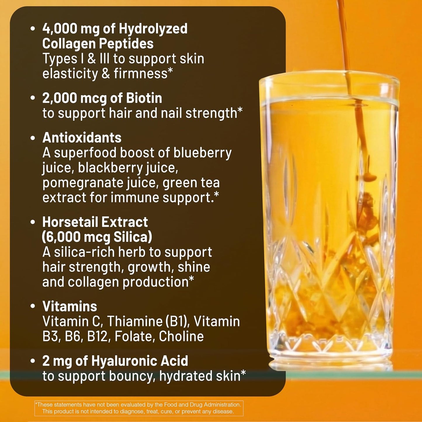 NatureWise Hydrolyzed Liquid Collagen for Women & Men 4000mg - High Absorption, Type 1 & 3 Peptides with Biotin + Vitamin C + Vitamin B Complex & Hyaluronic Acid -Mixed Berry - 10 Tubes[10 Day Supply]