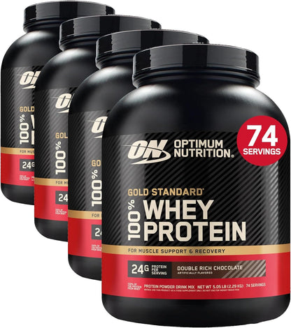 Optimum Nutrition Gold Standard 100% Whey Protein Powder, Extreme Milk Chocolate, 10 Pound (Packaging May Vary) (Pack of 2)