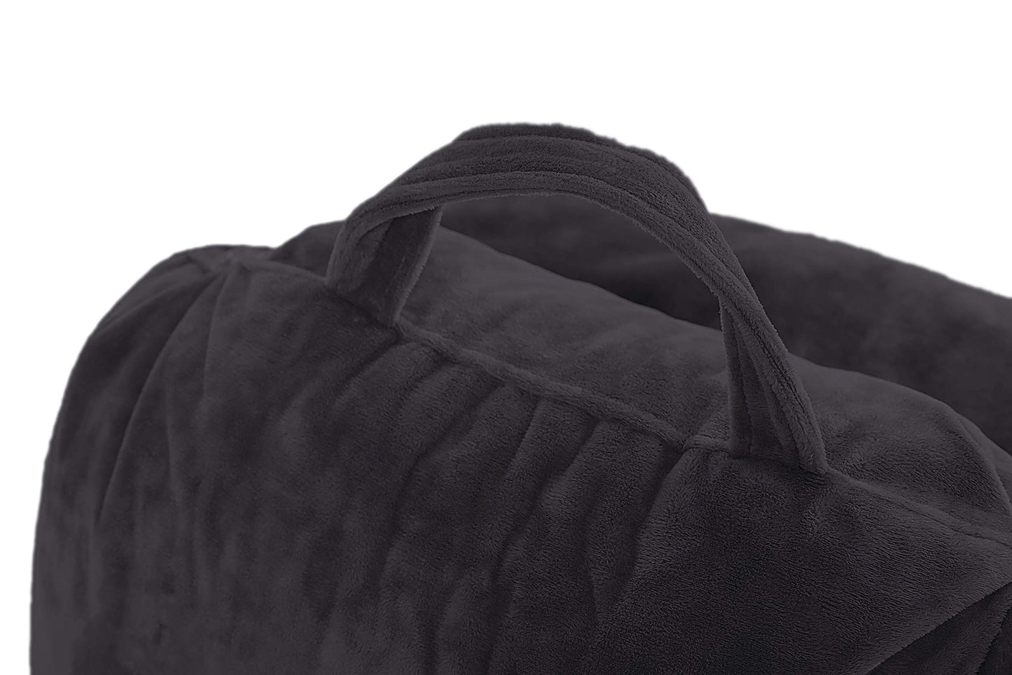 Husband Pillow XXL The Original for Adults - 30" Tall Backrest for Sitting Up in Bed - Firm Support Reading & Bed Rest Pillows for Adults, Neck Roll, Removable Cover - TV - Dark Grey