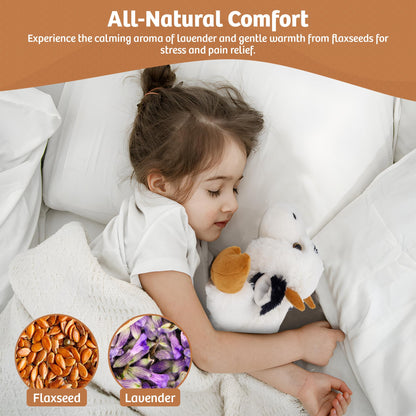 Marysun Microwavable Highland Cow Stuffed Animal - Weighted Stuffed Animal Plush, Heating Pad, Cozy Gift for Girls|Women|Kids|Elderly People, 9.8in, 1.65lb