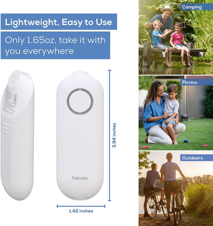 Beurer BR60 Insect Sting and Bite Relief, Bug Bite Healer for Chemical-Free Treatment of Insect Bites and Stings, Non-Toxic Natural Relief from Itching and Swelling, for Mosquito Bites
