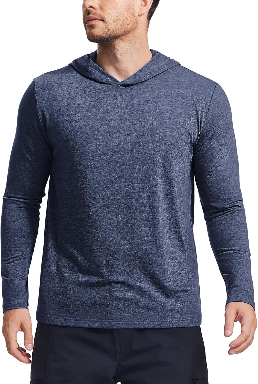 PINSPARK Lightweight Pullover Hoodies for Men Long Sleeve Hoodie for Golf Gym Workout Athletic Sweatshirt