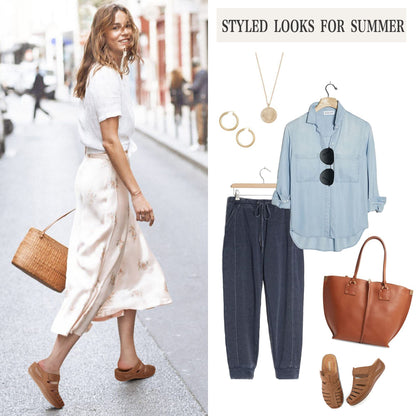 HARENCE Clogs for Women Mules Shoes: Comfortable Dressy Closed Toe Platform Sandals 2026 Summer Casual Adjustable Slip On Walking Wedges