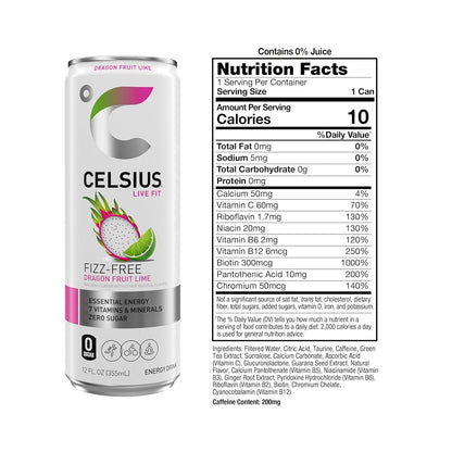 CELSIUS Sparkling Orange, Sugar Free Energy Drink, 12 Fl Oz (Pack of 12)