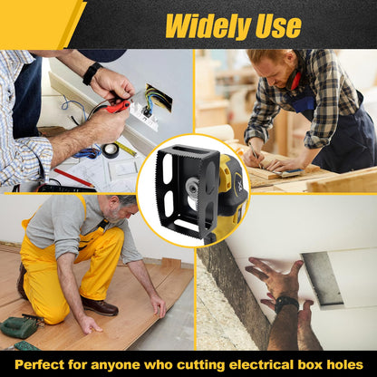 Square Slot Cutter Compatible for Dewalt 20V & Milwukee M18 Oscillating Multi-Tool to Cut-in Single Gang Wall Gang Electrical Boxes,Outlet Cutter for Drywall,Efficient Cutting Tool,1 Pcs square-shaped
