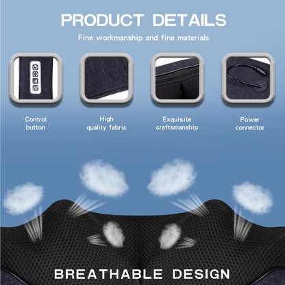 Mo Cuishle Women Men Gifts, Shiatsu Back Shoulder and Neck Massager with Heat, Electric Deep Tissue 4D Kneading Massage, Best Gifts for Mom Dad Wife Husband her Him, Christmas, Birthday (NOT Cordless)