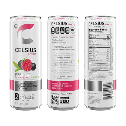 CELSIUS Sparkling Orange, Sugar Free Energy Drink, 12 Fl Oz (Pack of 12)
