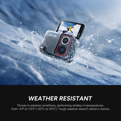 SJCAM SJ30 6K Action Camera with Wireless Microphone,8K/6K/5K/4K Image,5M Body Waterproof 2.51” Flip Touch Screen,Low Light,7H Battery Handle,SteadyMotion 2.0 Stabilization,for Travel (Creator Combo)