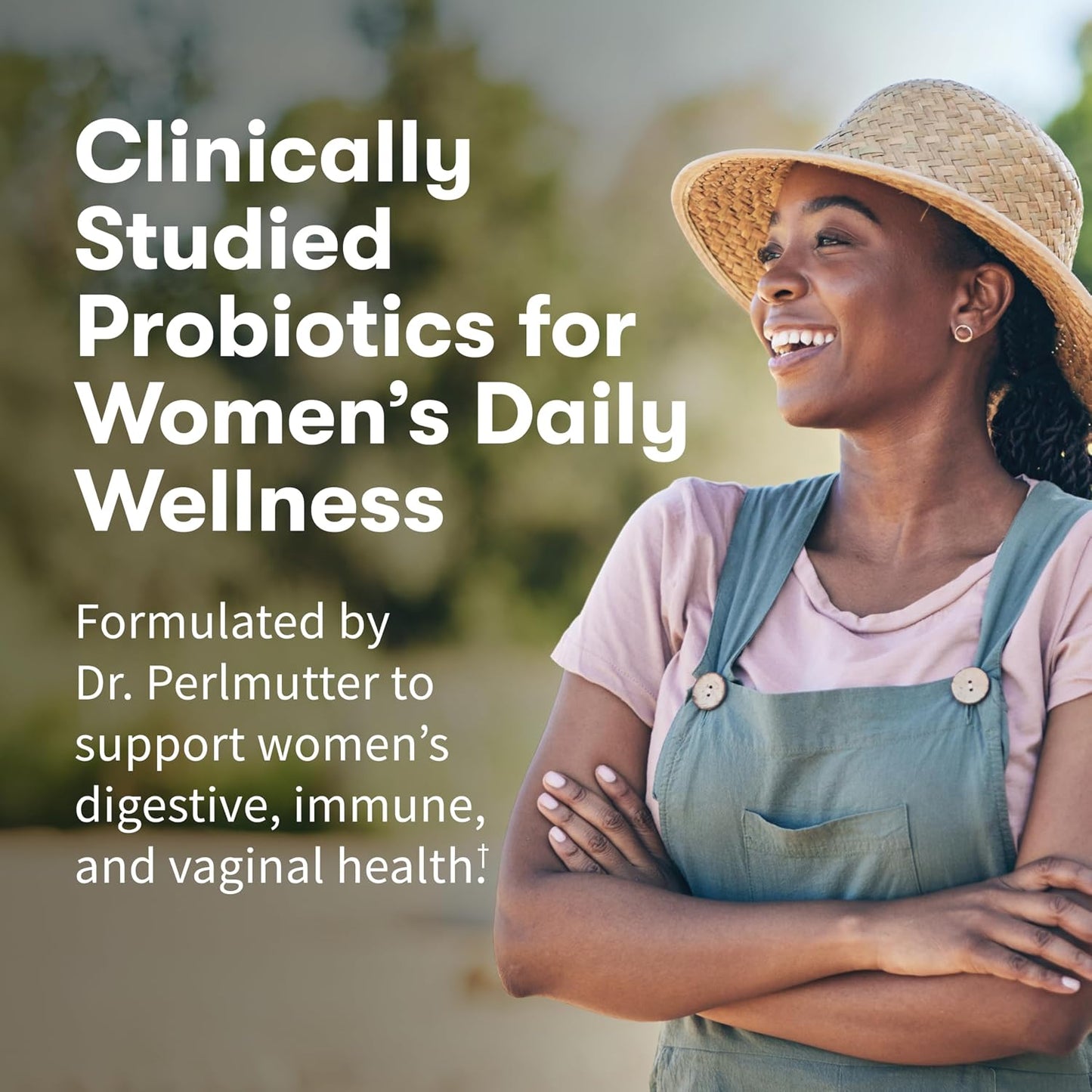 Garden of Life Dr. Formulated Once Daily Women's Probiotics with 50 Billion CFU & Organic Prebiotics – Vaginal Health, Digestive Support, Immune Support, Dairy Free, 30 Capsules