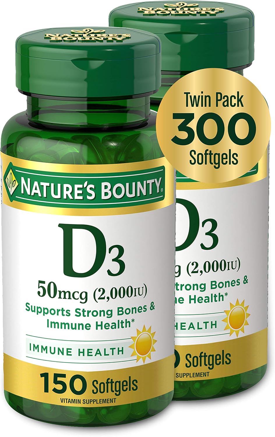 Nature’s Bounty High Absorption Magnesium Glycinate 240 mg for Supporting Muscle Relaxation and Bone, Heart & Nerve Health – Non-GMO, Gluten-Free, Vegetarian, 120 Count/60 Servings