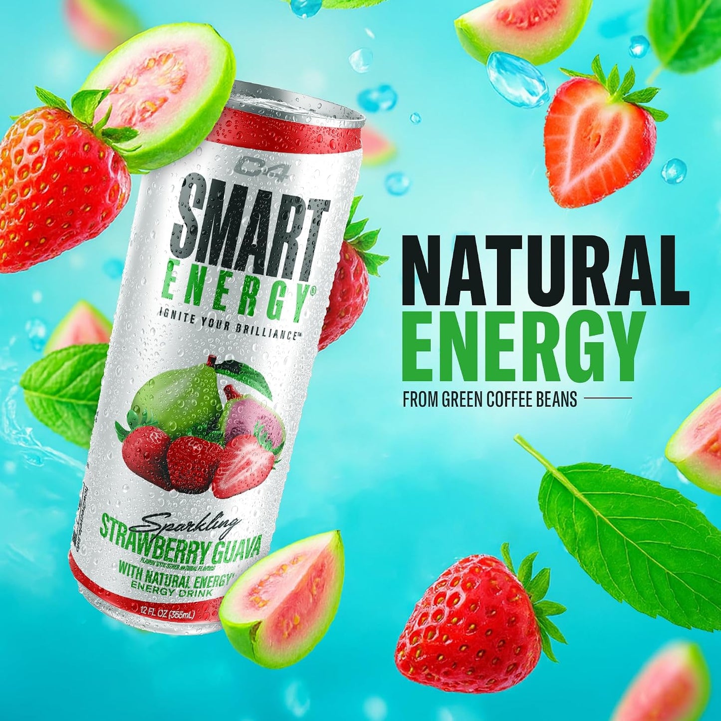 C4 Smart Energy Drinks Variety Pack, Sugar Free Performance Fuel & Nootropic Brain Booster, Coffee Substitute or Alternative, 4 Flavor Berry Breeze Variety (Pack of 24)