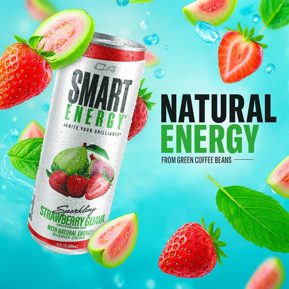 C4 Smart Energy Drinks Variety Pack, Sugar Free Performance Fuel & Nootropic Brain Booster, Coffee Substitute or Alternative, 4 Flavor Berry Breeze Variety (Pack of 24)