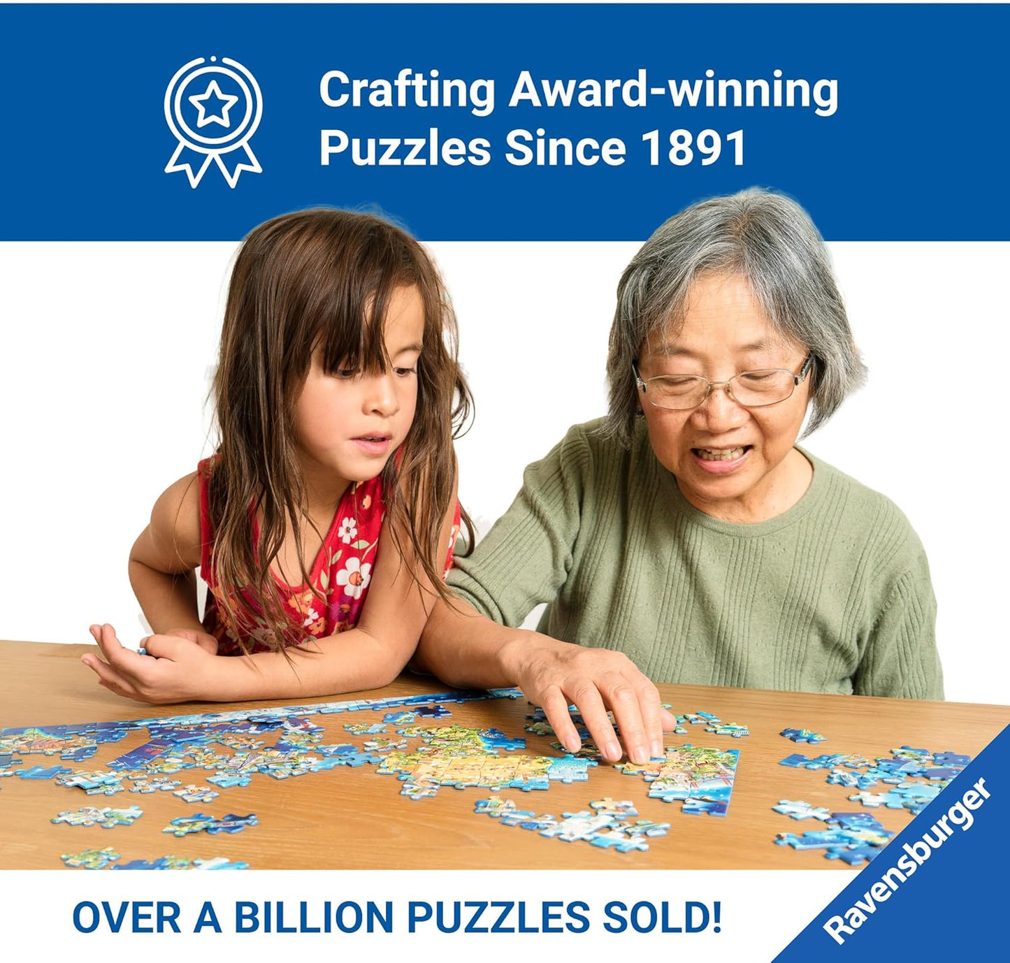 Ravensburger - Beneath The Sea - 5000 Piece Jigsaw Puzzle - Stunning Imagery - Beautiful and Intricate - Underwater Turtles, Dolphins, and More - Premium Quality - Puzzles for Adults