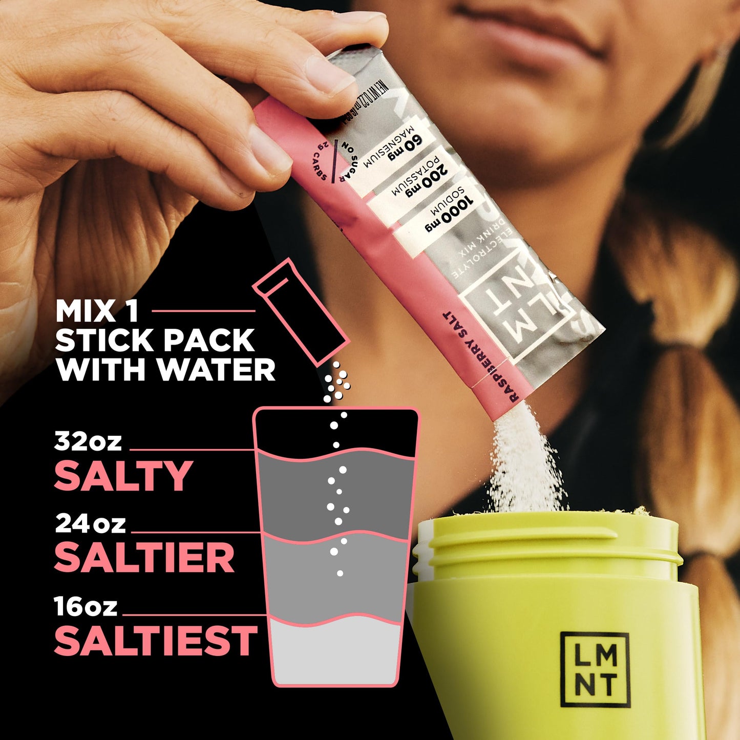 LMNT Zero Sugar Electrolytes - Raw Unflavored Salt | Drink Mix | 30-Count