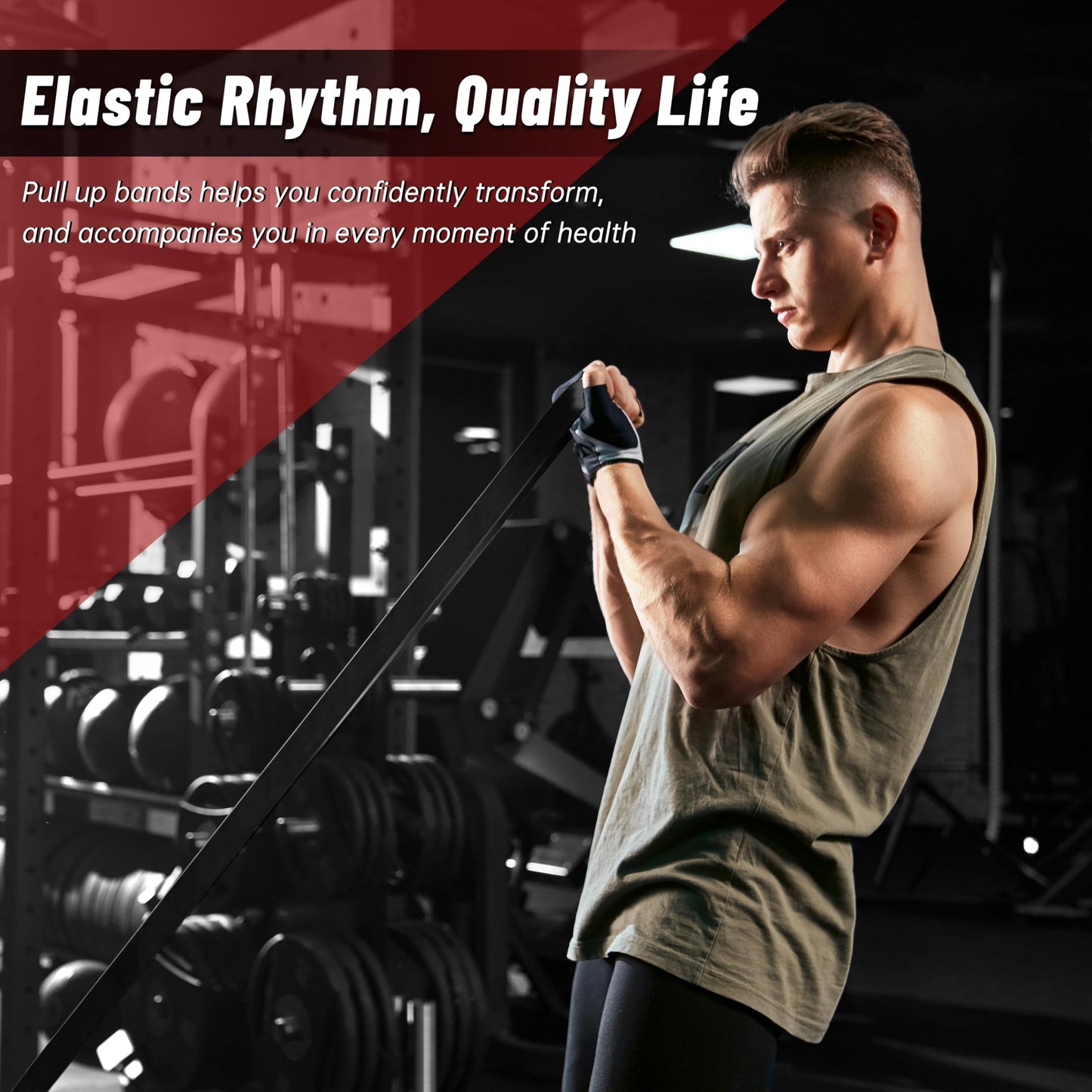 Pull Up Assistance Bands, 5-Level Resistance Bands for Working Out, Pull Up Bands for Men & Women, Exercise Bands for Full-Body Training, Fitness, Physical Therapy, Stretch Workout Bands at Home, Gym