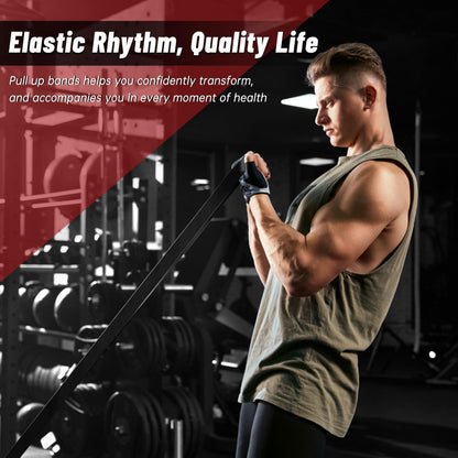 Pull Up Assistance Bands, 5-Level Resistance Bands for Working Out, Pull Up Bands for Men & Women, Exercise Bands for Full-Body Training, Fitness, Physical Therapy, Stretch Workout Bands at Home, Gym