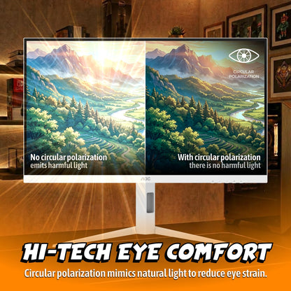 AOC 27 Inch QHD Gaming Monitor 240Hz 0.3ms, Overclock 260Hz, IPS, 2560x1440, G-Sync Compatible, HDR Ready, DisplayPort 1.4 HDMI 2.0, VESA Mount, 3-Year Zero-Bright-Dot, Q27G41ZE