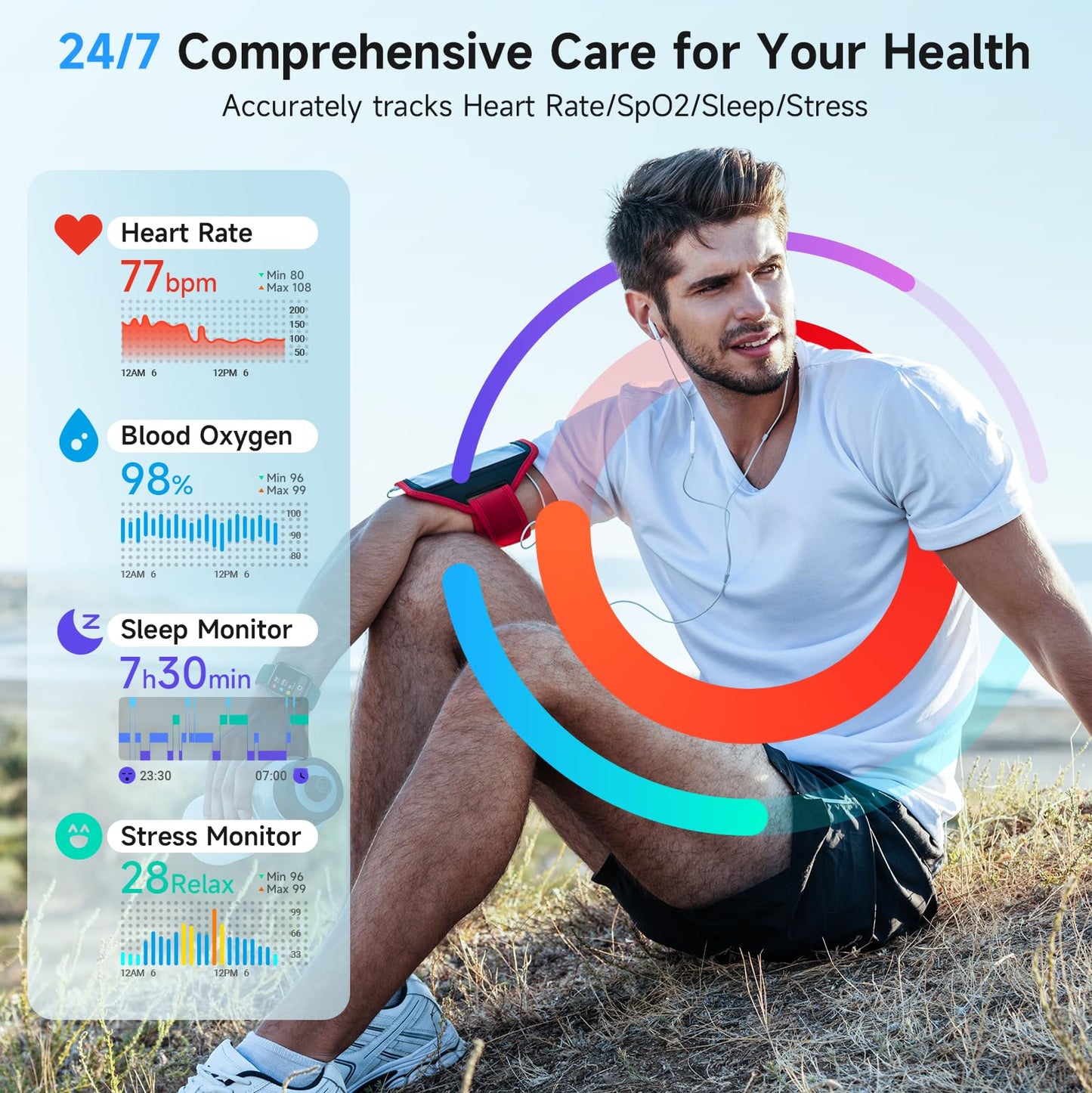 Smart Watch for Women Android & iPhone, Alexa Built-in, IP68 Waterproof Activity Fitness Tracker with Bluetooth Call (Answer/Make), 1.8" Smartwatch with Heart Rate/SpO2/Sleep Monitor, 100+ Sports Mode | Pink